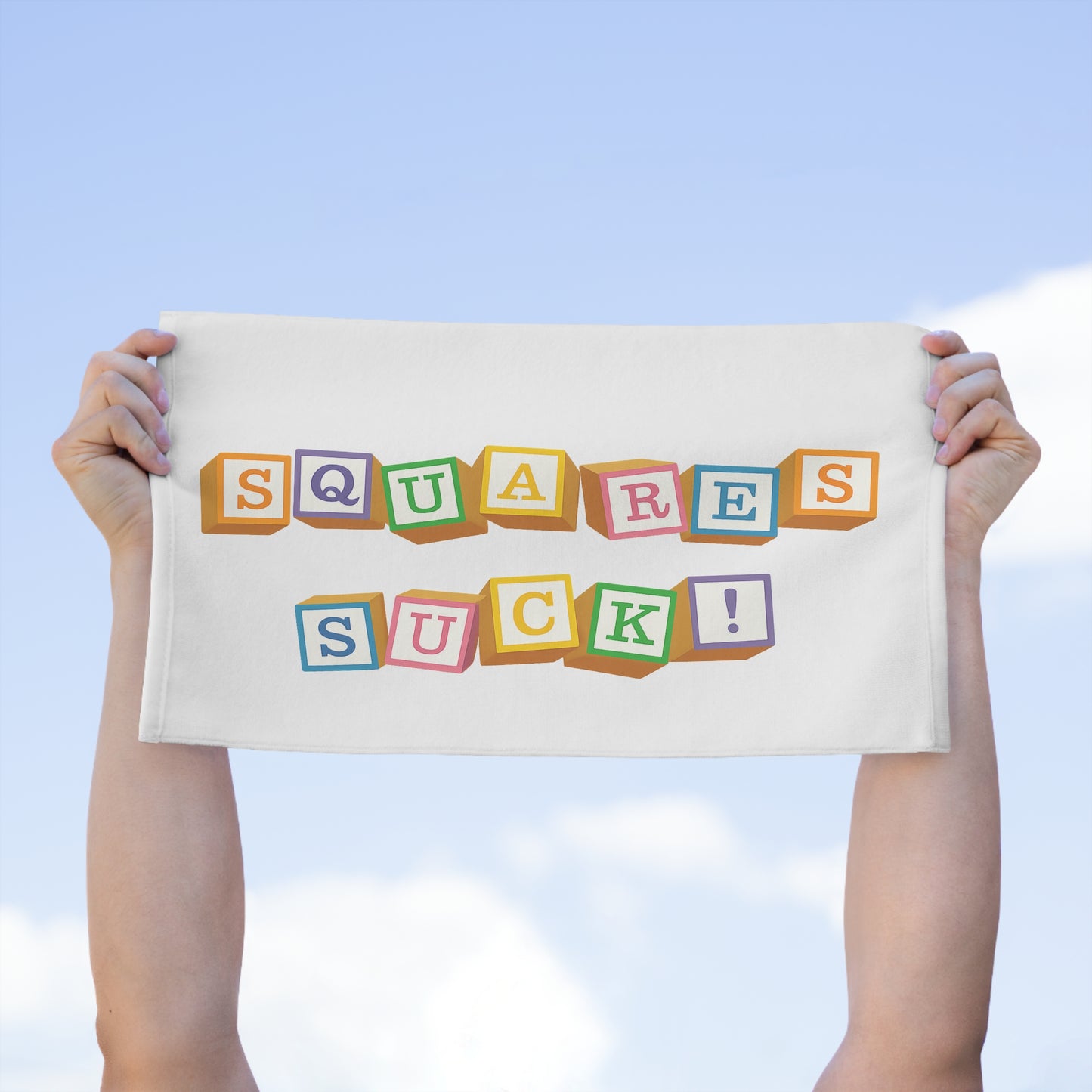 Squares Suck Rag