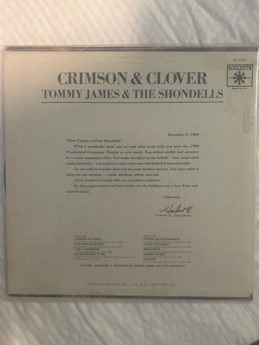 Crimson & Clover - Tommy James & The Shondells