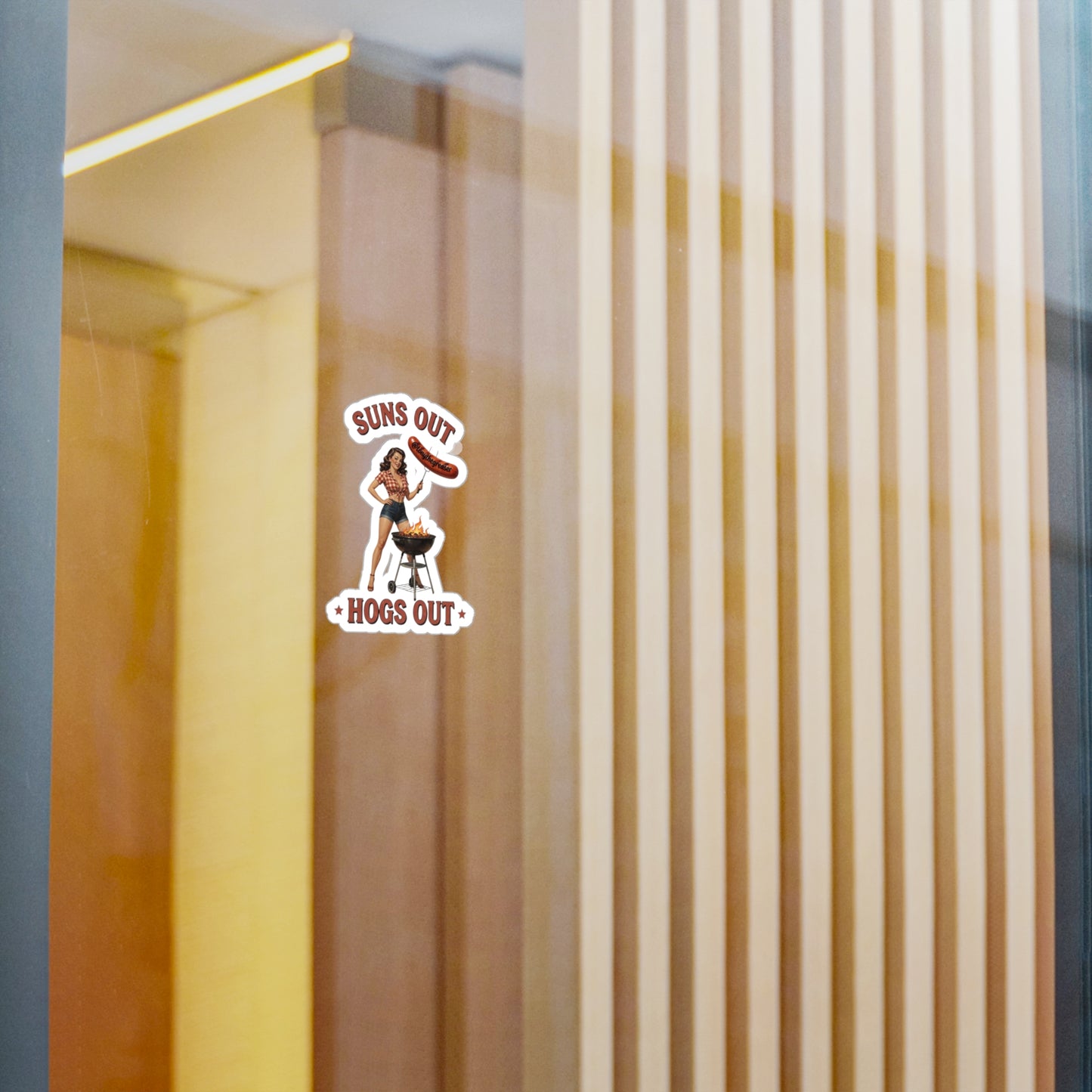 Hogs Out Sticker