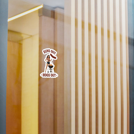 Hogs Out Sticker